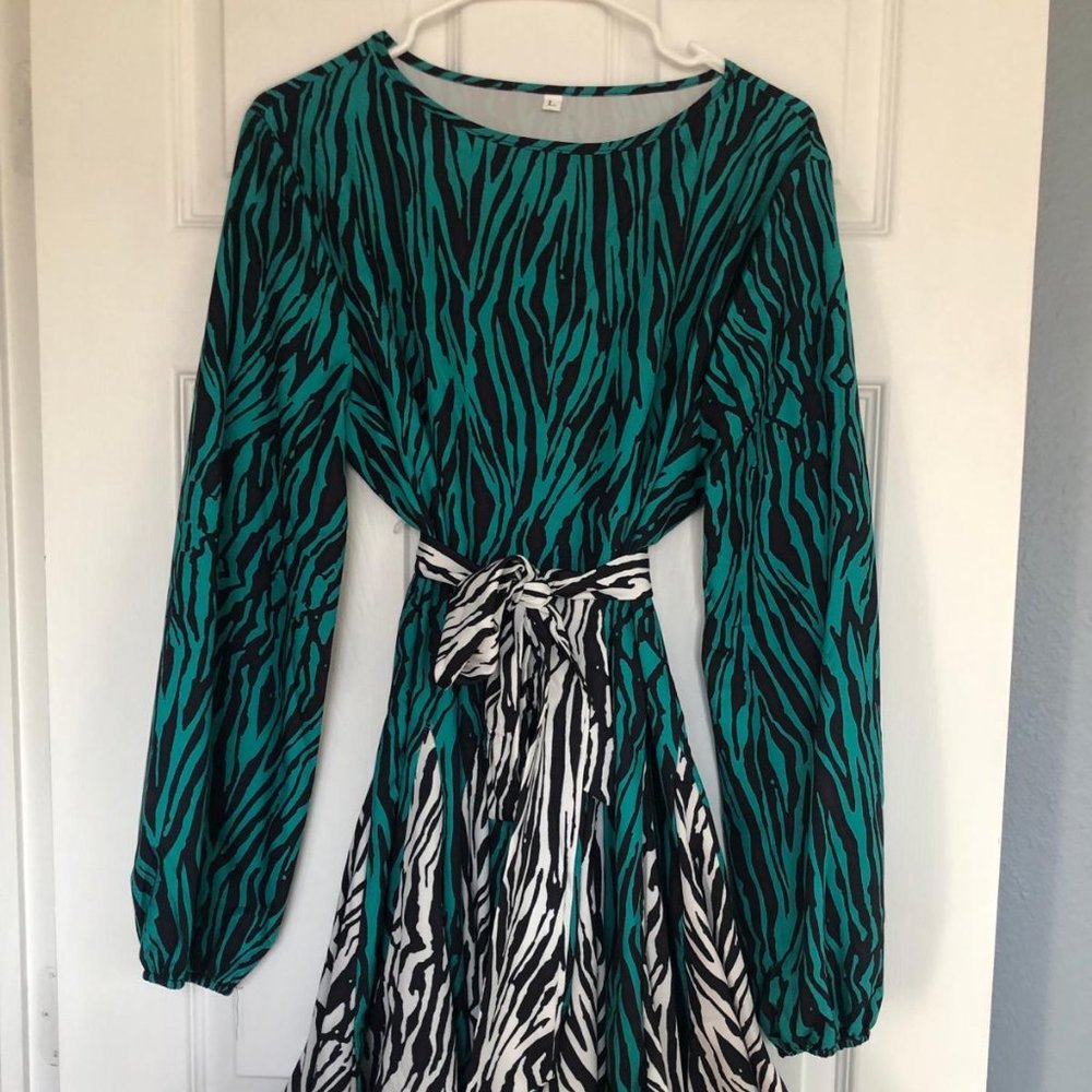 L Zebra Dress